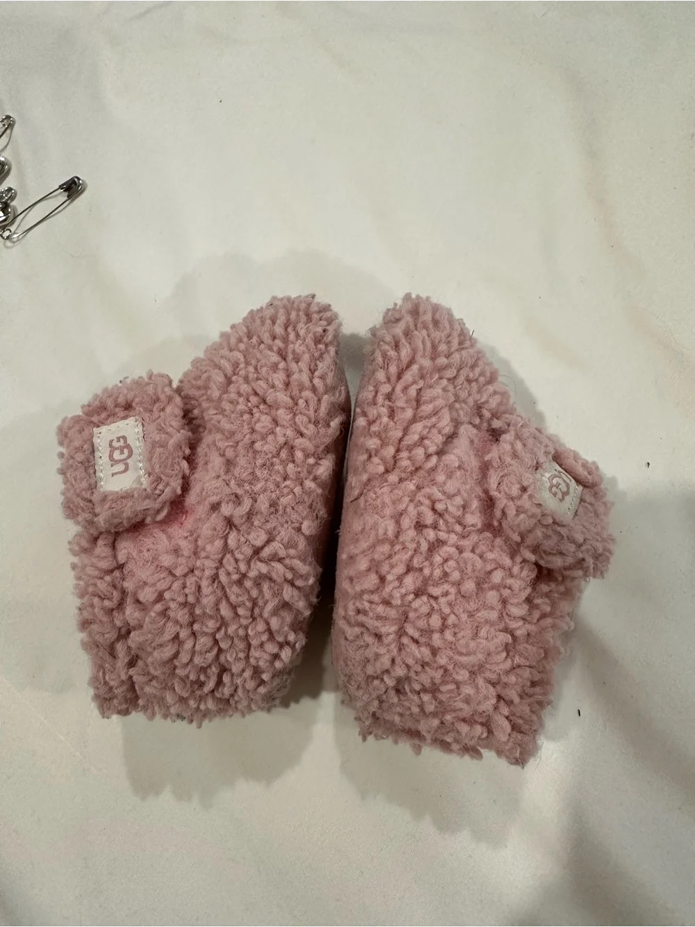 UGG Blush Pink Shearling Baby Booties